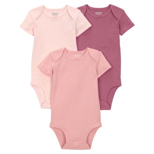 Carter's Child of Mine Baby Bodysuits, 3-Pack, Sizes Preemie-24 Months