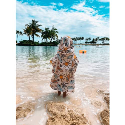 Surf Days Baby Beach Towel, Toddler Beach Towel, Children Beach Towel, Baby Hooded Towel, Baby Poncho, Toddler Poncho
