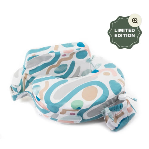 Super Deluxe Designer Nursing Pillow with 100% Organic Cotton Cover