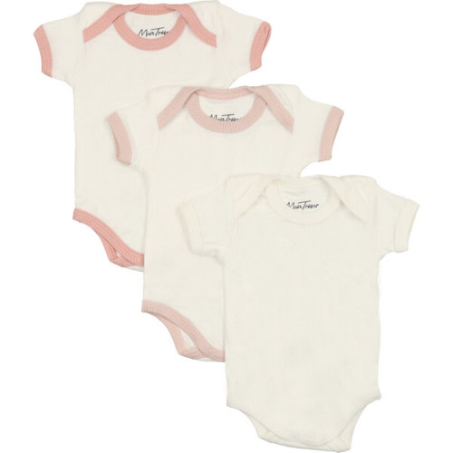 Short Sleeve Modal Onesie 3 Pack, Girls - Mon Tresor Bebe Rompers | Maisonette