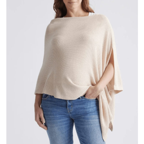 Lightweight Cotton Cashmere Nursing Shawl