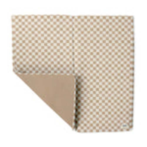 Toki Mats Vegan Leather Mat Standard, Checkered Toffee