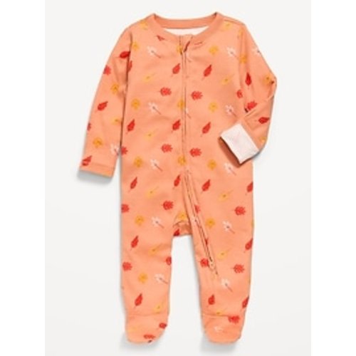 2-Way-Zip Sleep & Play Ruffle-Trim Footed One-Piece for Baby | Old Navy