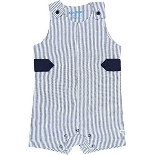 RUGGEDBUTTS Baby/Toddler Boys Blue Striped Seersucker Jon Jon - 12-18m