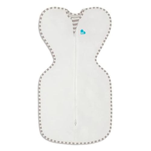 Love to Dream Organic Swaddle, Baby Sleep Sack, Swaddle Up Self-Soothing Swaddles for Newborns, Get Longer Sleep, Snug Fit Helps Calm Startle Reflex, 1.0 Tog Sleep Sack, 5-8.5lbs., Cream