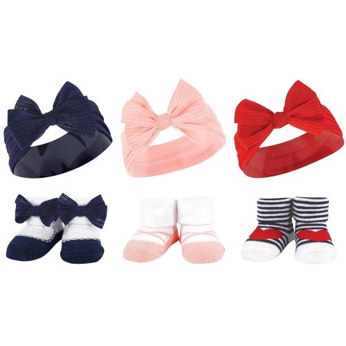 Hudson Baby Girl's Headband and Socks Giftset