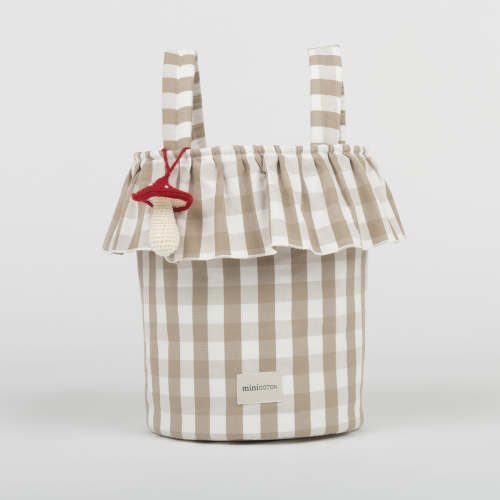 Vichy Basket - Oak + White - PRE ORDER · Minicoton