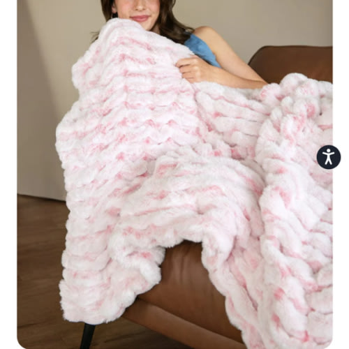 Hugs Snowcapped Watermelon Blanket | Minky Couture