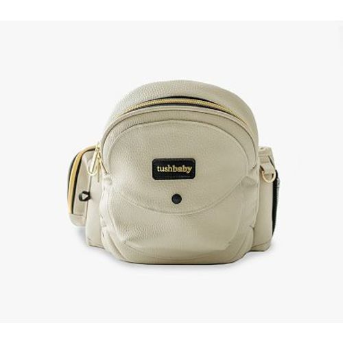Tushbaby Hip Seat, Pebbled Vegan Leather Cream