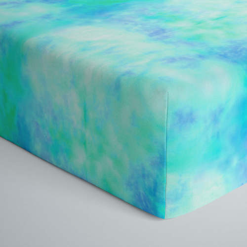 Tidepool Watercolor Fitted Crib Sheet - Little Sleepies