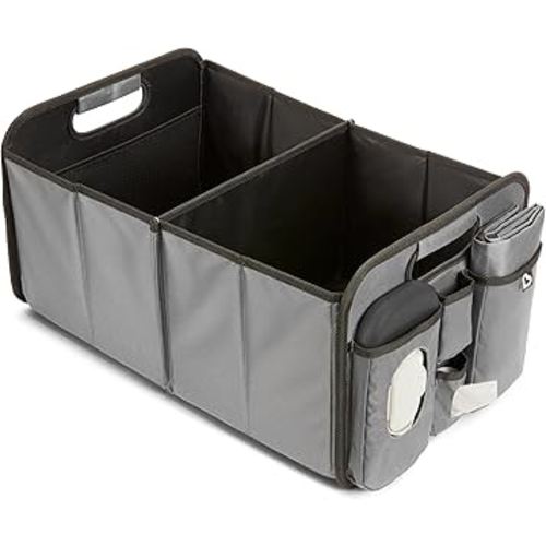 Amazon.com : Munchkin Brica Out-n-About Trunk and Car Organizer with Diaper Changing Station, Collapsible, Grey : Baby