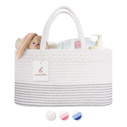luxury little Diaper Caddy Organizer, Extra Large