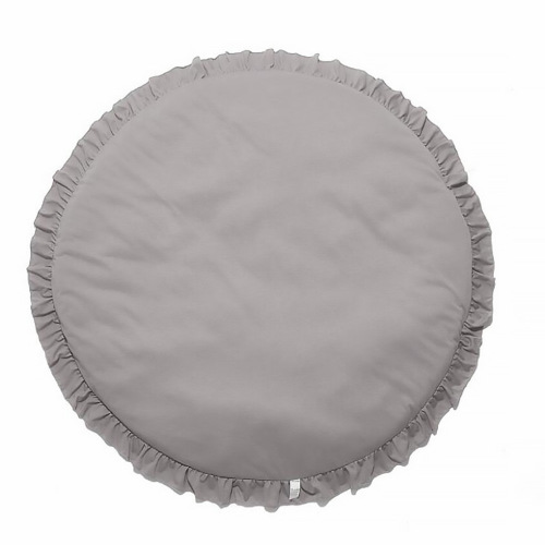 Ruffle Edge Baby Play Mat Soft Cotton Round Toddler Crawling Blanket Cushion Pad