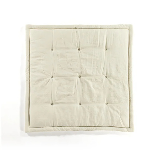 Lush Decor Baby Square With Border Play Mat Single in Natural