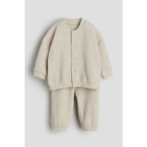 2-piece Waffled Jersey Set