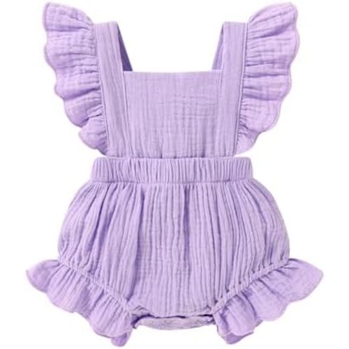 Happy Town Newborn Baby Girl Clothes Infant Summer Romper Sleeveless Floral Cute Outfits One Piece Jumpsuit Bodysuit