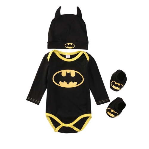 Meihuida Baby Boys' Batman Outfit Set, Long Sleeve, 12-18M