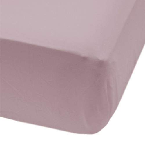 Drap contour en coton - Prune