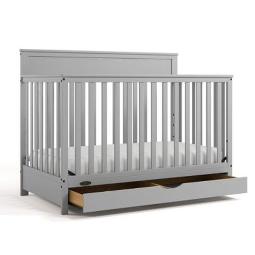 Graco Shiloh Convertible Crib with Drawer Pebble Gray