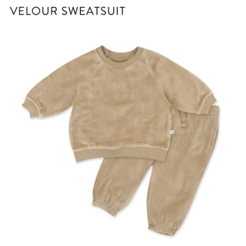 Velour Sweatsuit | Honest Baby Clothing