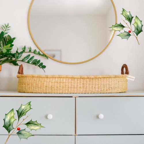 Natural Changing Basket & Gown