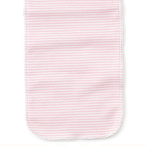 Simple Stripes Pink Burp Cloth