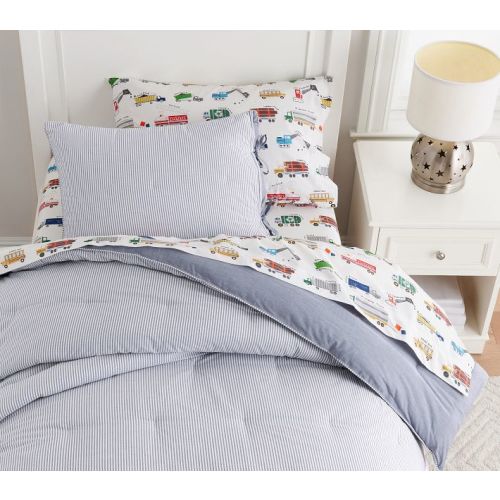 Chambray Reversible Comforter & Shams | Pottery Barn Kids