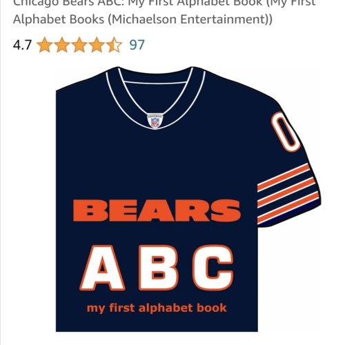 Chicago Bears ABC: My First Alphabet Book (My First Alphabet Books (Michaelson Entertainment))