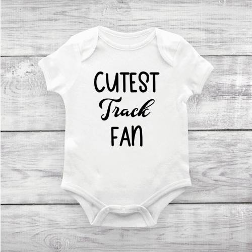 Cutest Track Fan Baby Bodysuit, Track Baby Outfits, Cute Track Bodysuit, Track Baby Shower Gift, Track Outfit for Baby, Track Gifts
