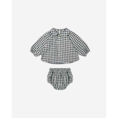 Nellie Set || Navy Check – Rylee + Cru