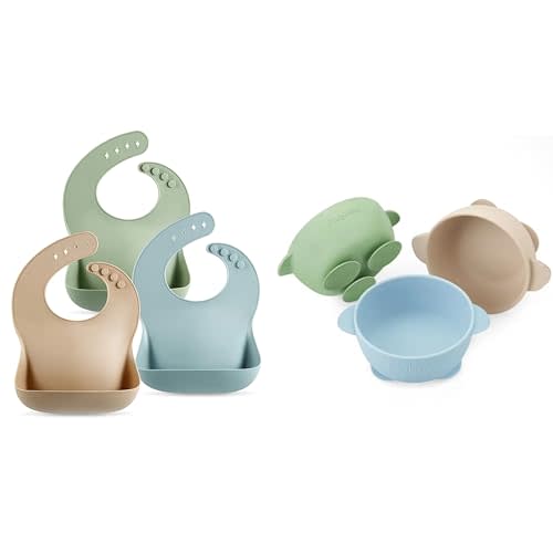 PandaEar Silicone Baby Bibs & Bowls