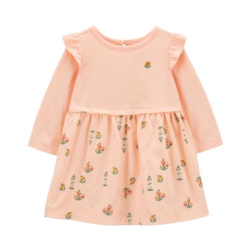 Baby Floral Layered Dress - Style,Pink