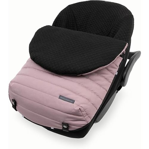 Little Unicorn Infant Car Seat Footmuff – Weather-Resistant Baby Bunting Bag with Magnetic Closure, Non-Slip Backing & Open Harness Design – Universal Fit Winter Cover for Baby Car Seat & Stroller