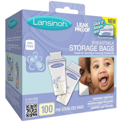 Lansinoh Breastmilk Storage Bags - 100 Count