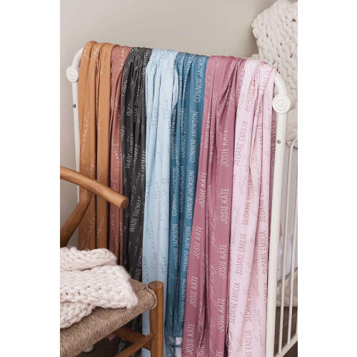 Personalized Baby Name Swaddle Blanket | Caden Lane