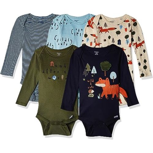 baby-boys 5-pack Short Sleeve Variety Onesies Bodysuits