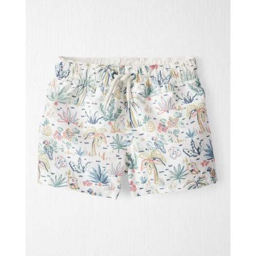 Toddler Recycled Tropical-Print Swim Trunks - Little Planet | Carter's