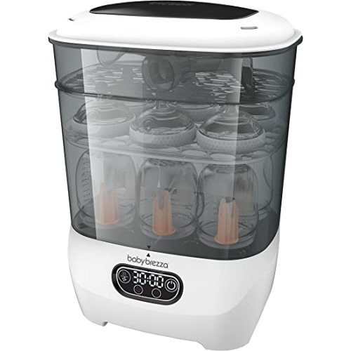Baby Brezza Baby Bottle Sterilizer and Dryer Advanced - Electric Steam Sterilization Machine - Universal Sterilizing for All Bottles: Plastic + Glass + Pacifiers +Baby Products & parts