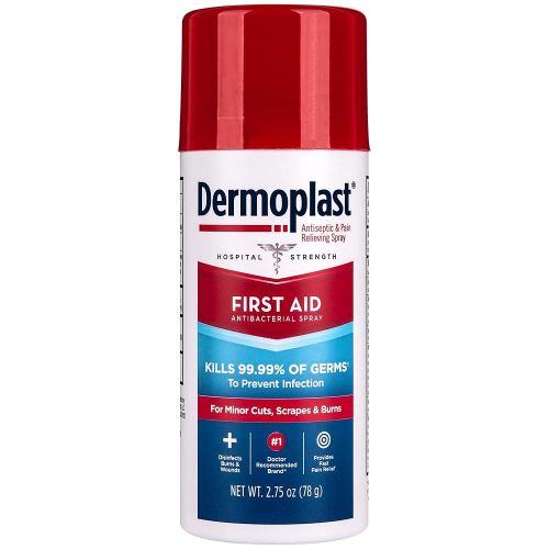 Dermoplast First Aid Spray, Analgesic & Antiseptic Spray for Minor Cuts, Scrapes and Burns, 2.75 Ounce (Packaging May Vary)