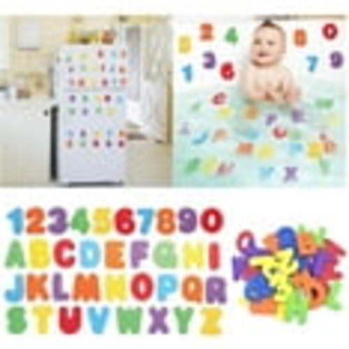 SPOORYYO Educational Bath Toys for Kids: 36 Pieces of ABC and 123 Floaties Made of Safe EVA Material, Ideal Learning Toy for Ages 3-5