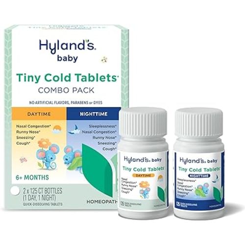 Hyland's Baby Tiny Cold Relief Day/Night Value Pack, Quick-Dissolving 250ct