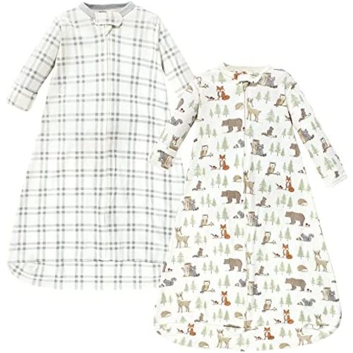 Hudson Baby BabyCotton Long-Sleeve Wearable Sleeping Bag, Sack, Blanket