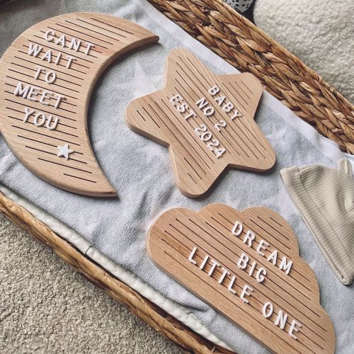 Moon Letter Board, Nursery Decor, Baby Shower Gift, Nursery Accessory, Wall Decor, Baby Nursery, Baby Room Decor, Baby Gift