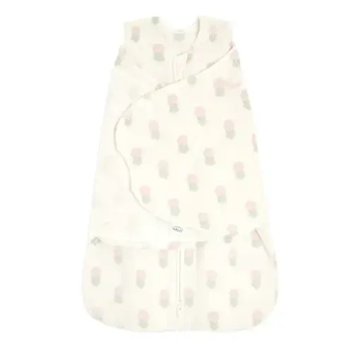 Micro-Fleece Baby Swaddle Block Flower | Newborn | HALO US