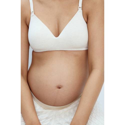 MAMA 2-PACK PADDED COTTON NURSING BRAS - 36C