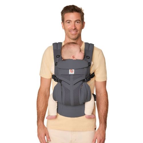 Ergobaby Omni Classic All Carry Positions Breathable Baby Carrier for Newborn to Toddler - Charcoal Gray