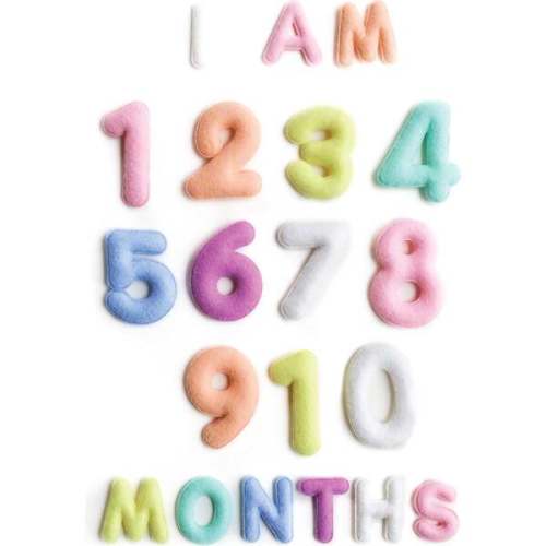 Milestone Felt Numbers in Pastel - Lucy Darling By Age | Maisonette