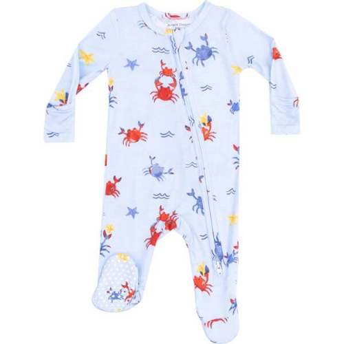 2 Way Zipper Footie, Crayon Crabs - Angel Dear | Maisonette