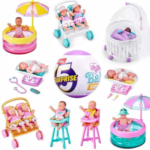 New ZURU My Baby Ball Second Generation Series 2 Mini Dolls Unboxing Silicone Toy for Kids Collection