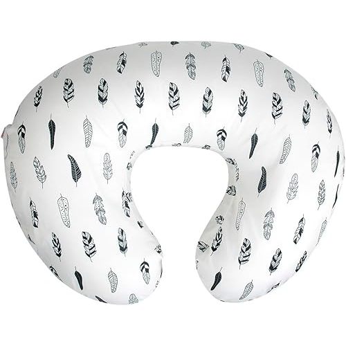 ALVABABY Nursing Pillow Cover Slipcover,Soft and Comfortable,Feathers Design,Maternity Breastfeeding Newborn Infant Feeding Cushion Cover ZT01